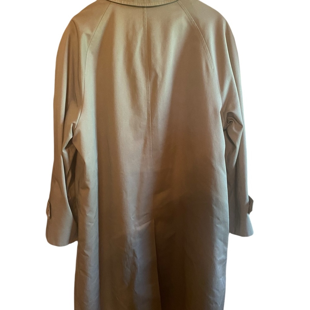 Men’s “Botany 500” Khaki Fir Lined Trench Coat-Size 42 Short - Picture 3 of 8
